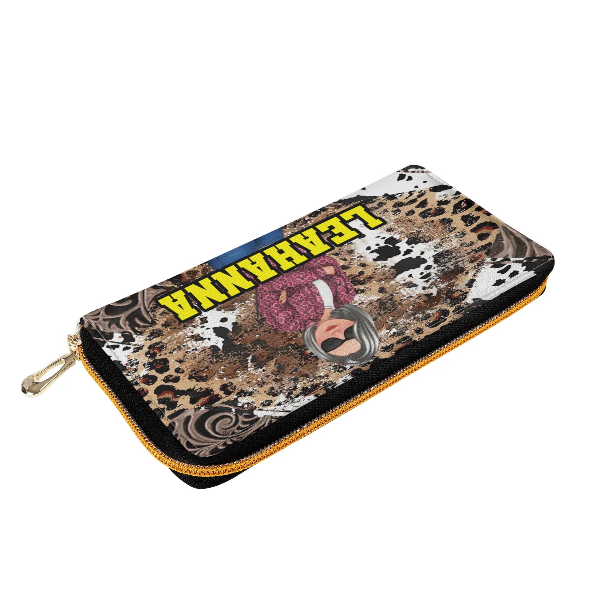 PU Leather Zipper Wallet - Image 3