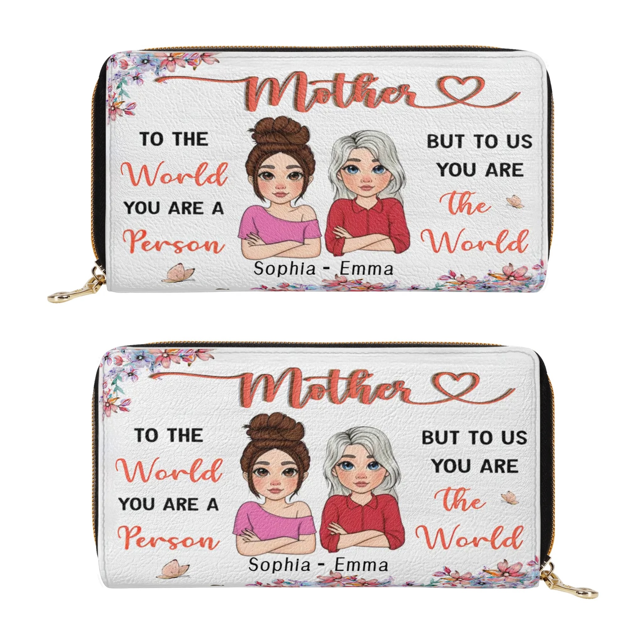 PU Leather Zipper Wallet