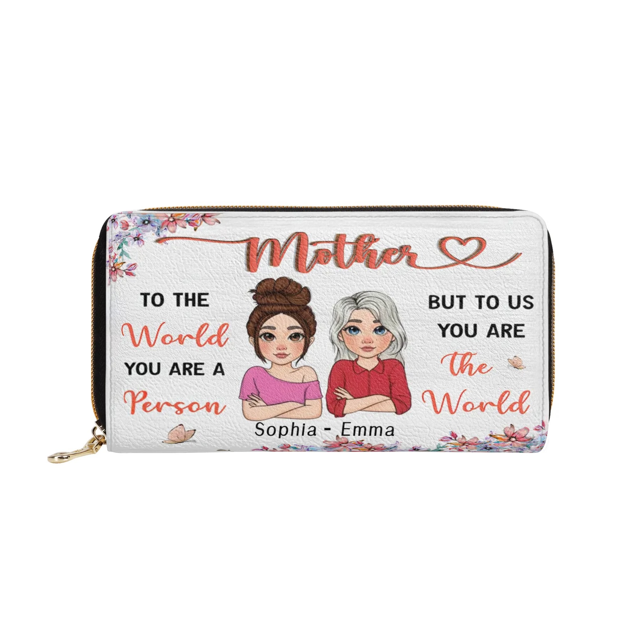 PU Leather Zipper Wallet - Image 2