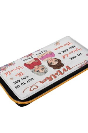 PU Leather Zipper Wallet