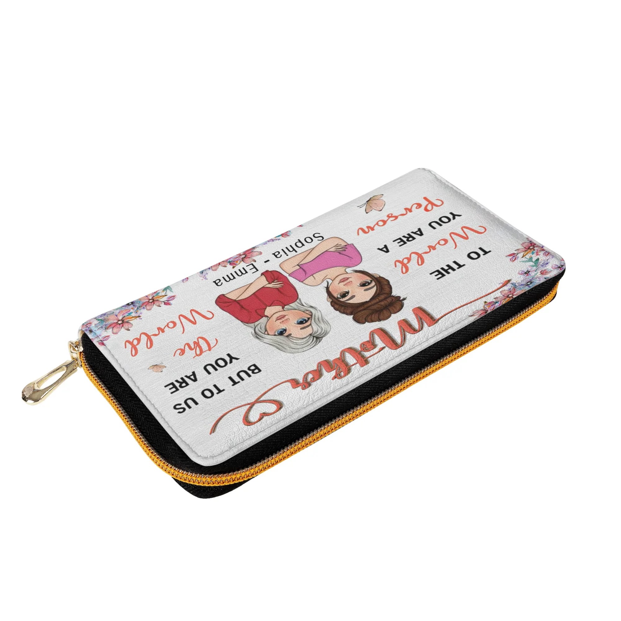 PU Leather Zipper Wallet - Image 3