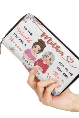 PU Leather Zipper Wallet