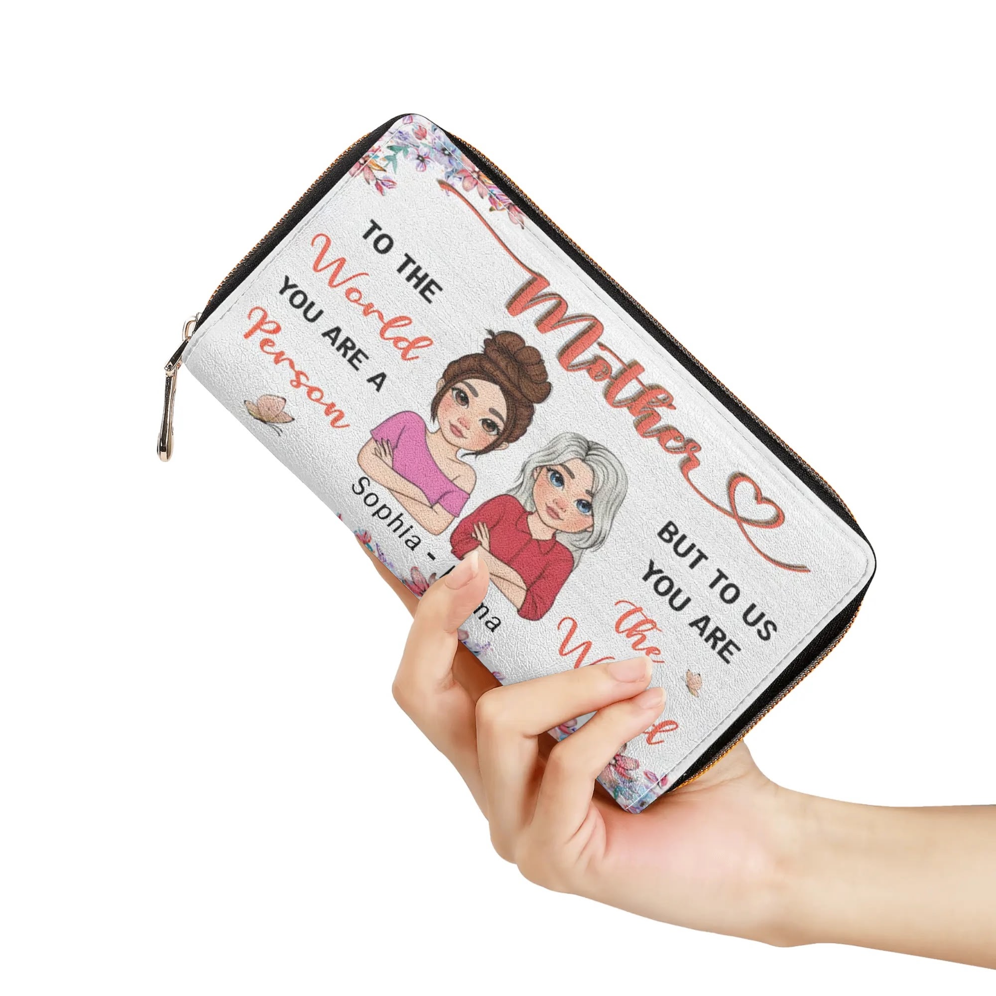 PU Leather Zipper Wallet - Image 4