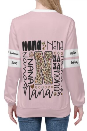 Women's All Over Print Crew Neck Streetwear Sweatshirt