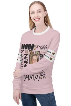 Women's All Over Print Crew Neck Streetwear Sweatshirt