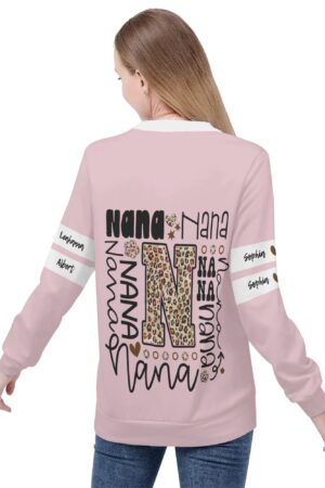 Women's All Over Print Crew Neck Streetwear Sweatshirt