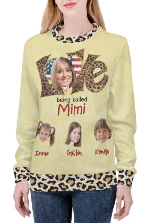 Women's All Over Print Crew Neck Streetwear Sweatshirt