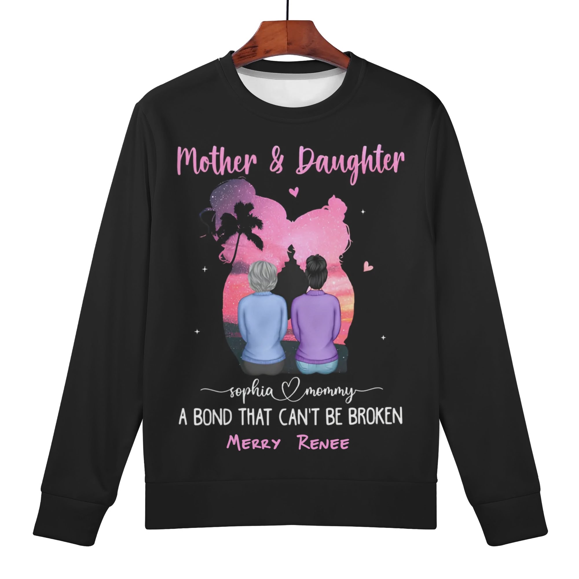 Women's All Over Print Crew Neck Streetwear Sweatshirt