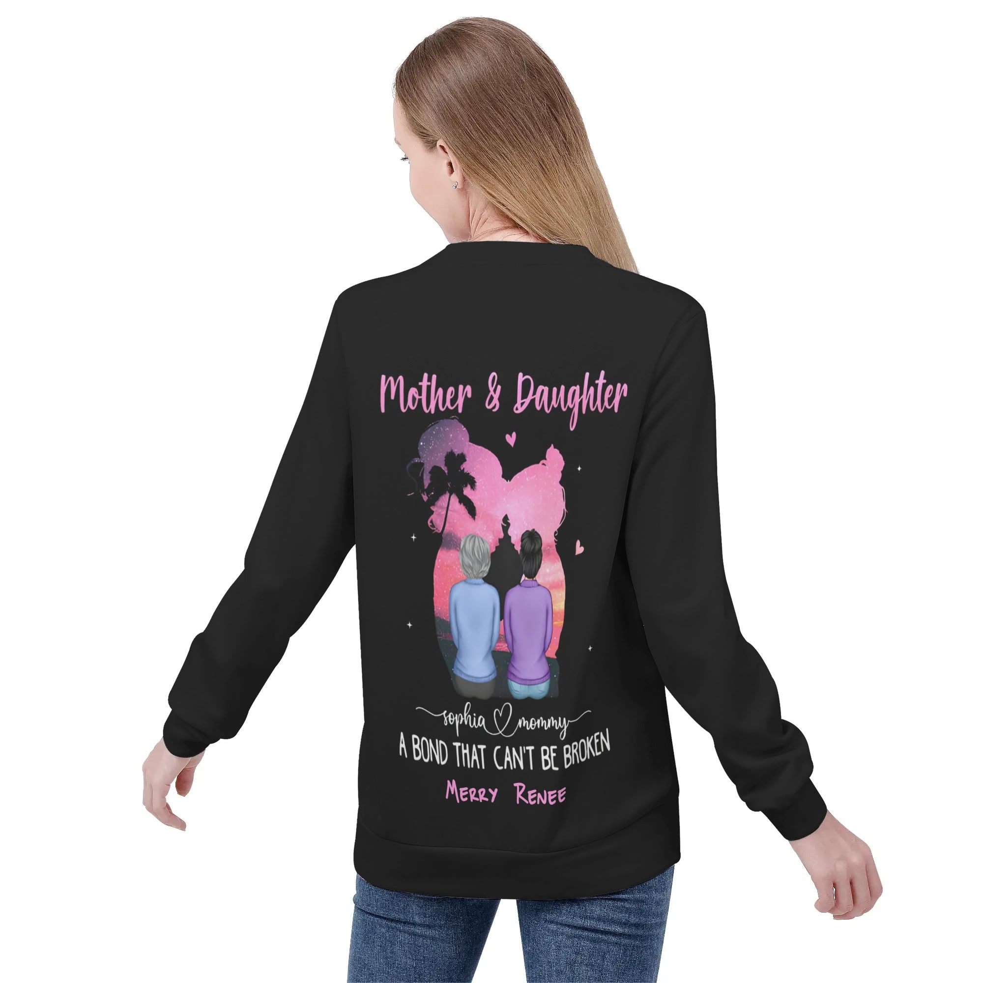 Women's All Over Print Crew Neck Streetwear Sweatshirt - Image 6