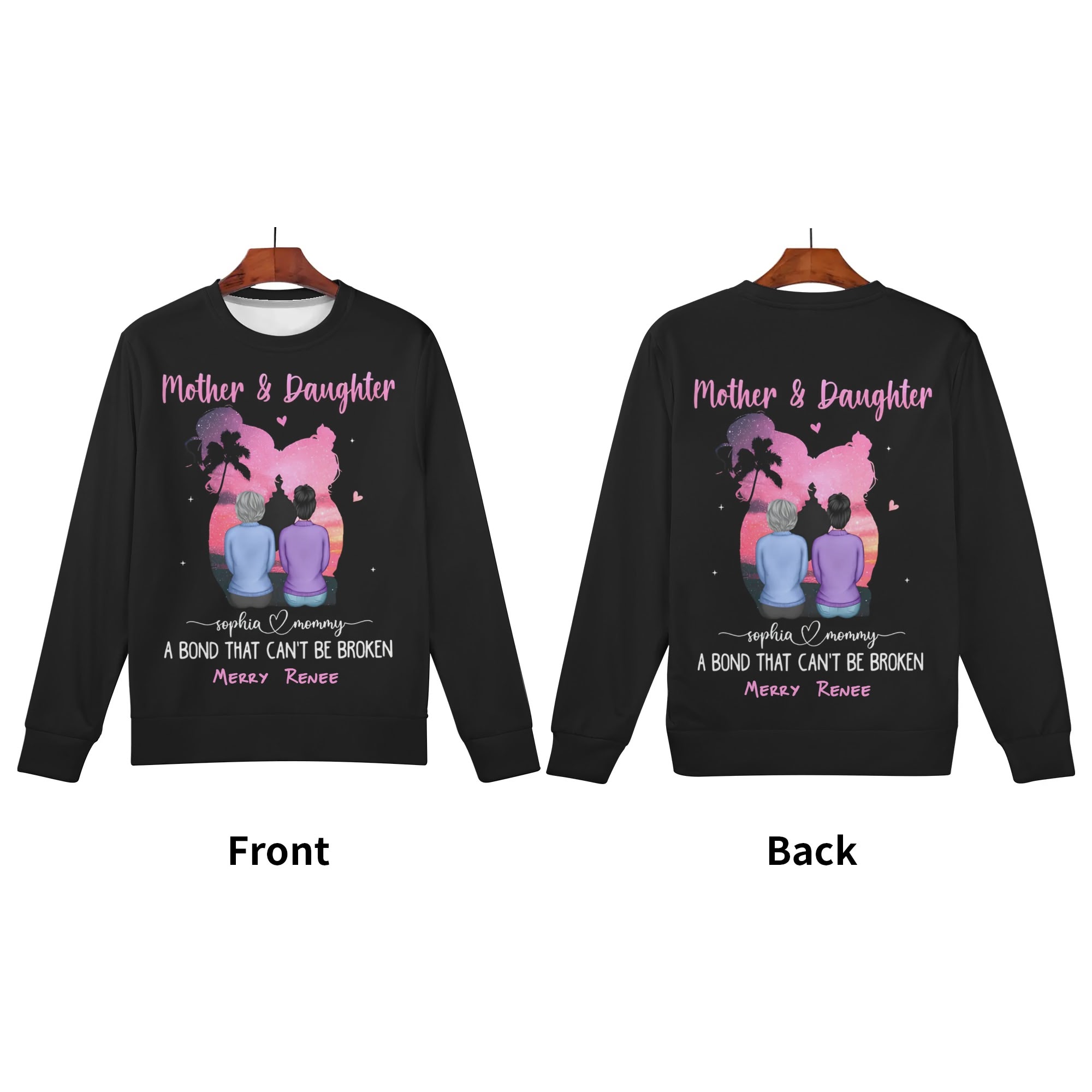 Women's All Over Print Crew Neck Streetwear Sweatshirt - Image 7