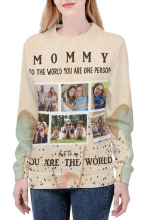 Women's All Over Print Crew Neck Streetwear Sweatshirt