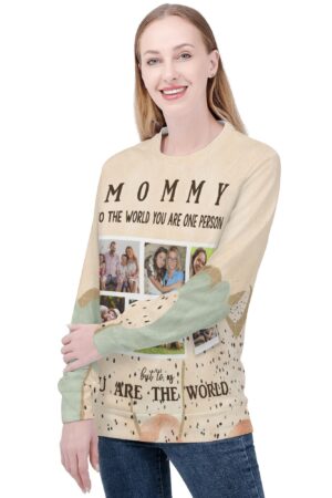 Women's All Over Print Crew Neck Streetwear Sweatshirt