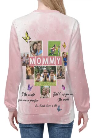 Women's All Over Print Crew Neck Streetwear Sweatshirt