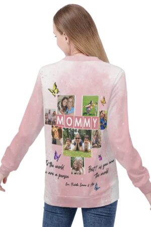 Women's All Over Print Crew Neck Streetwear Sweatshirt