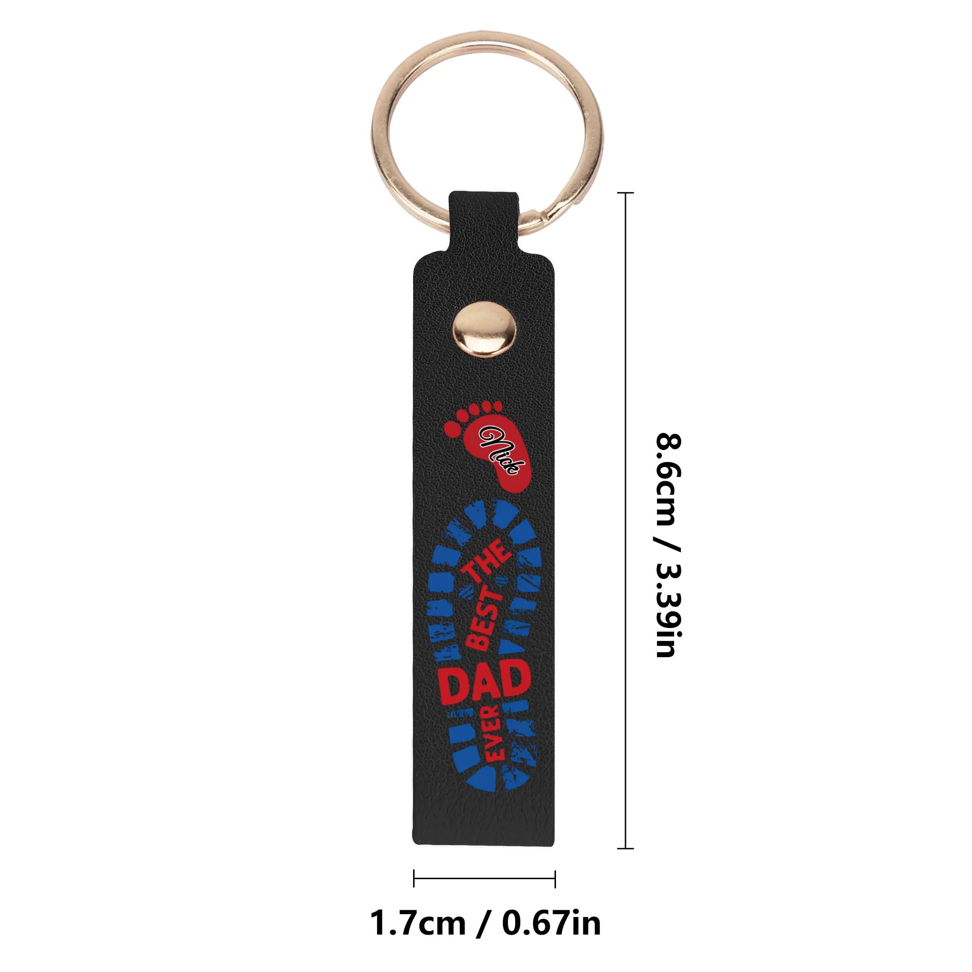 Handcrafted Leather Loop Keychain - Image 10