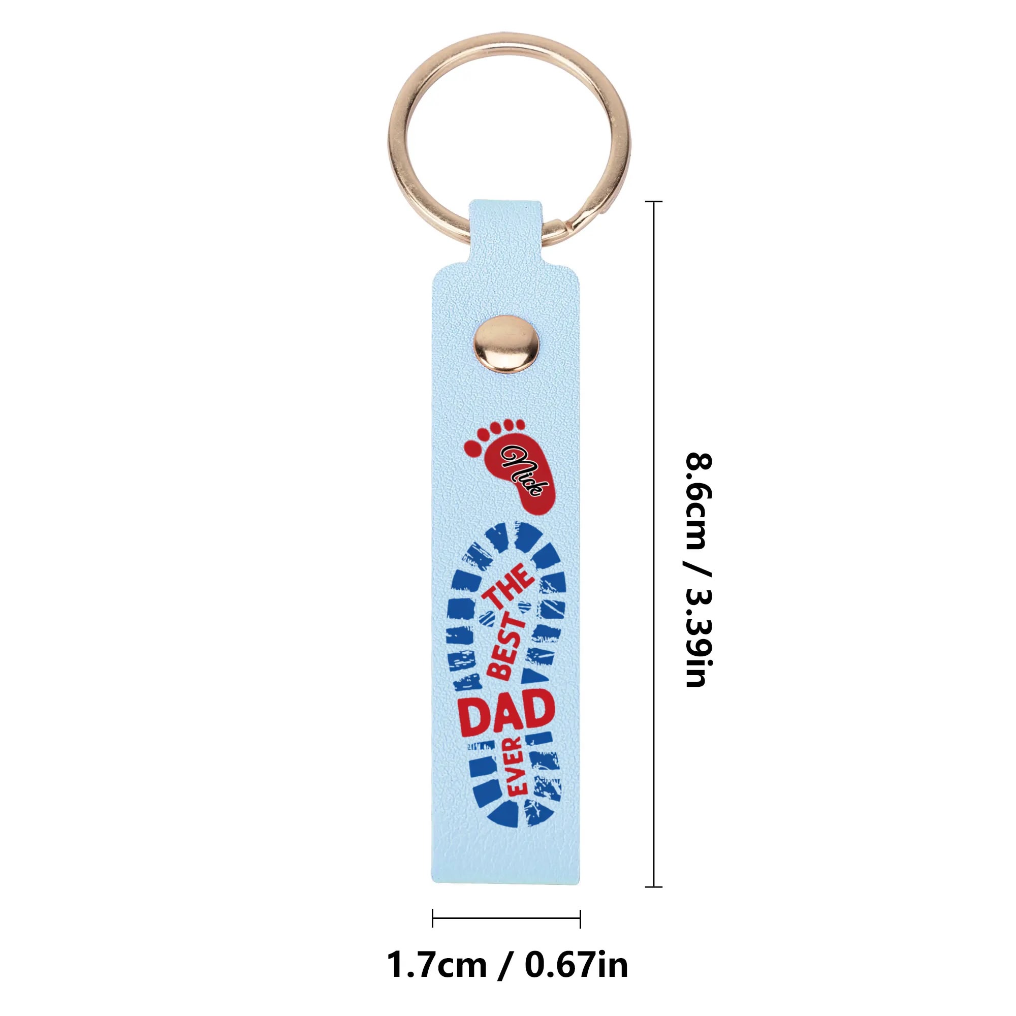 Handcrafted Leather Loop Keychain - Image 15