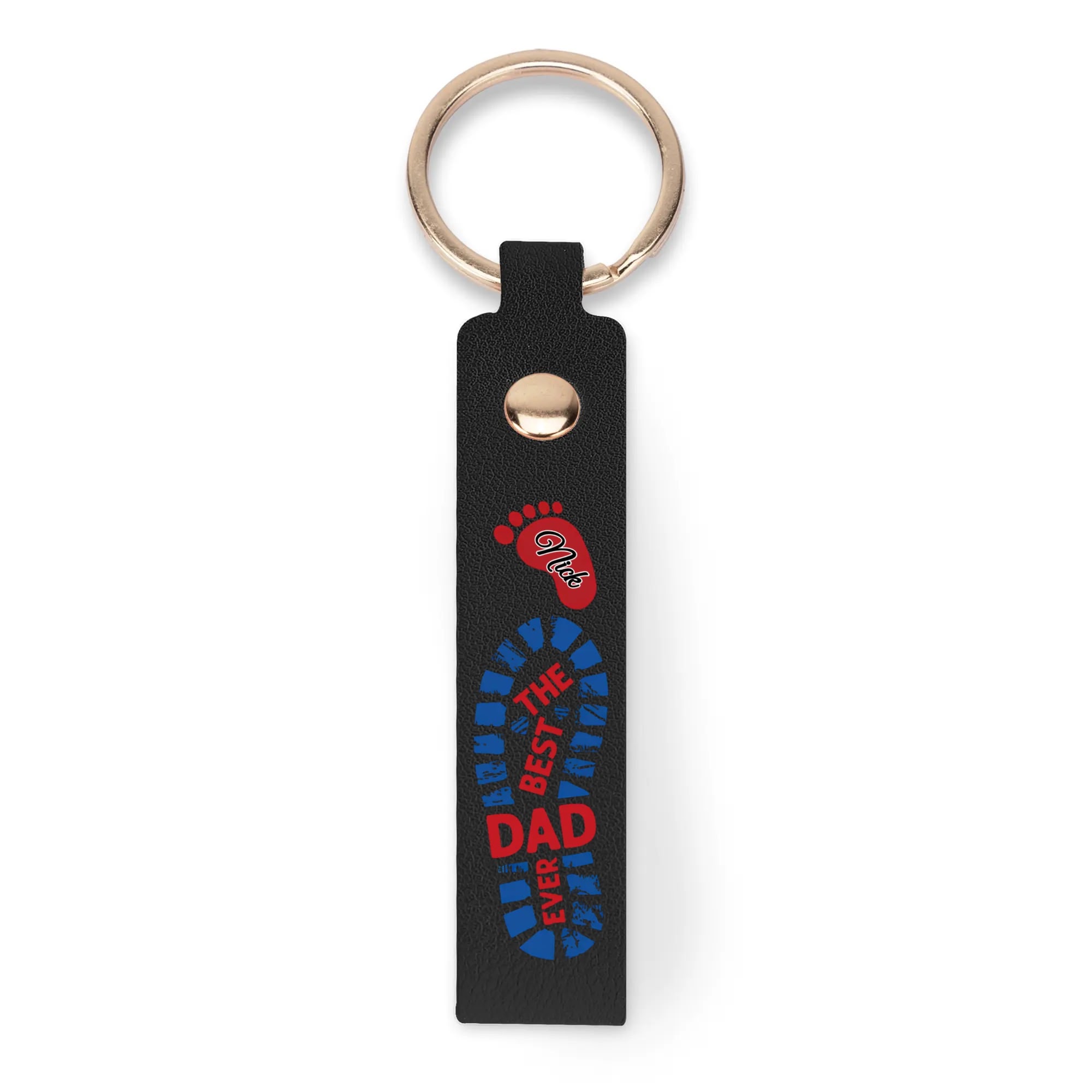 Handcrafted Leather Loop Keychain - Image 6