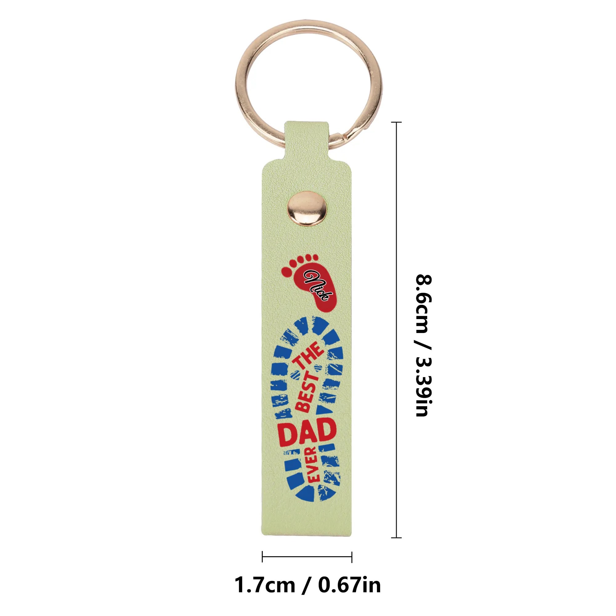 Handcrafted Leather Loop Keychain - Image 20