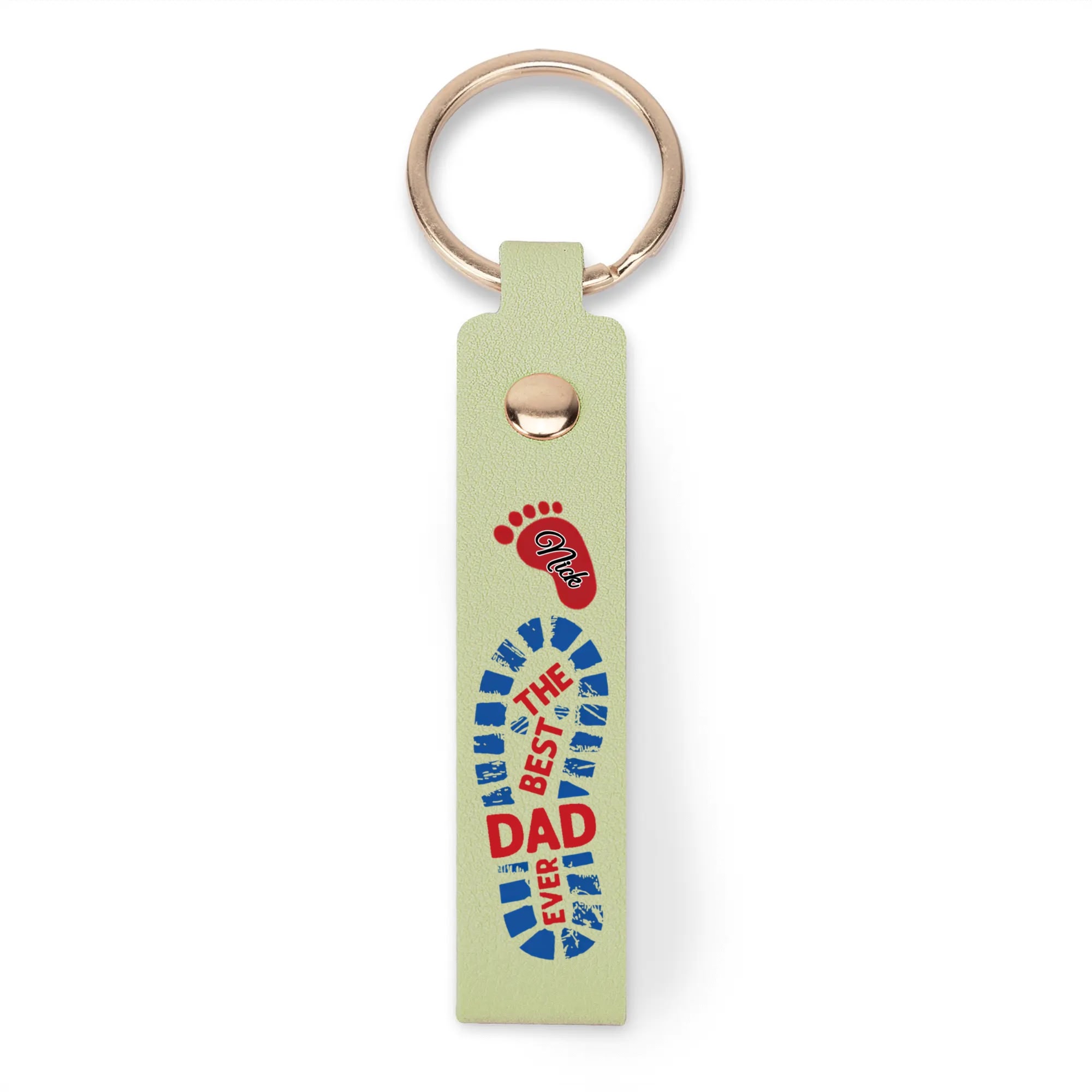 Handcrafted Leather Loop Keychain - Image 16