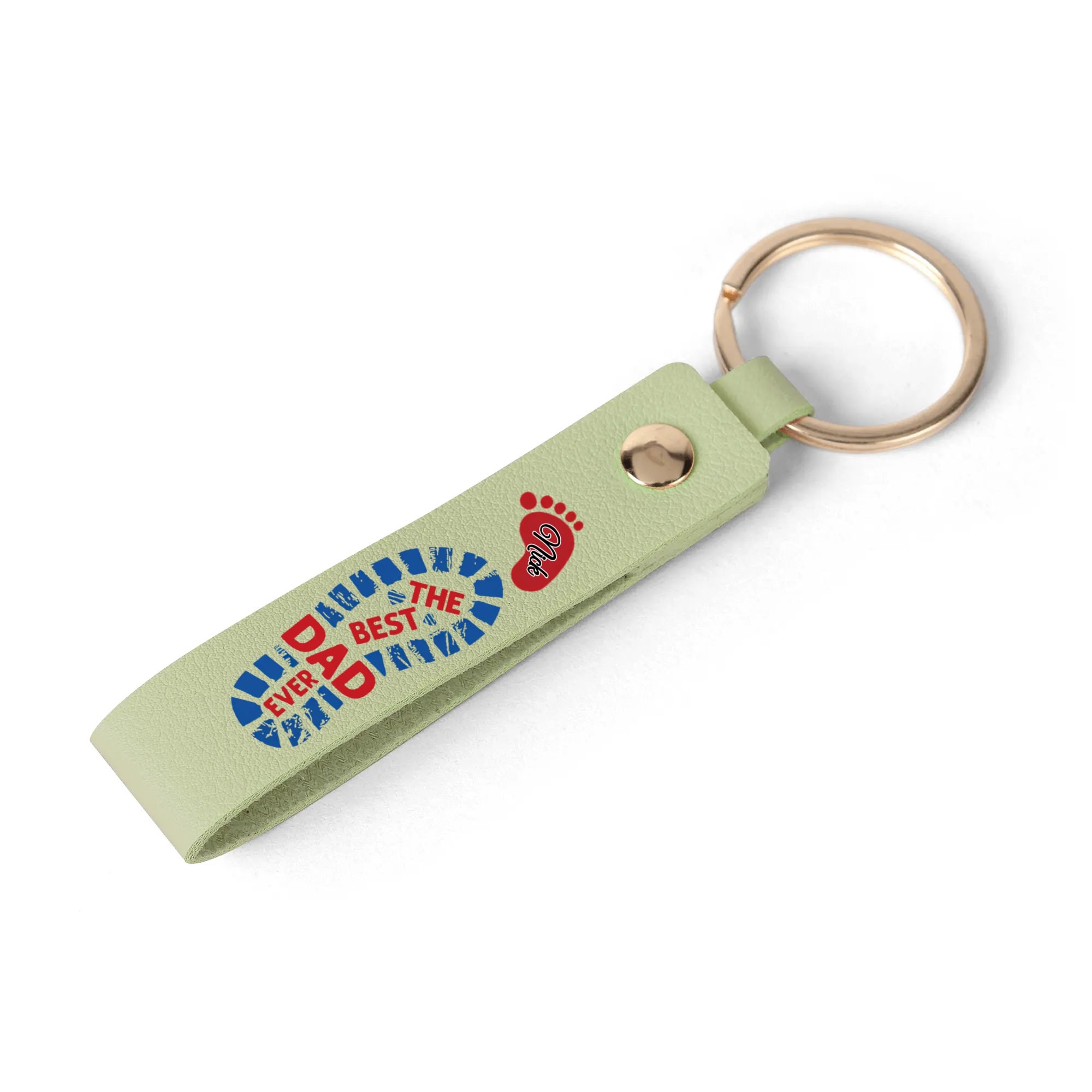 Handcrafted Leather Loop Keychain - Image 17