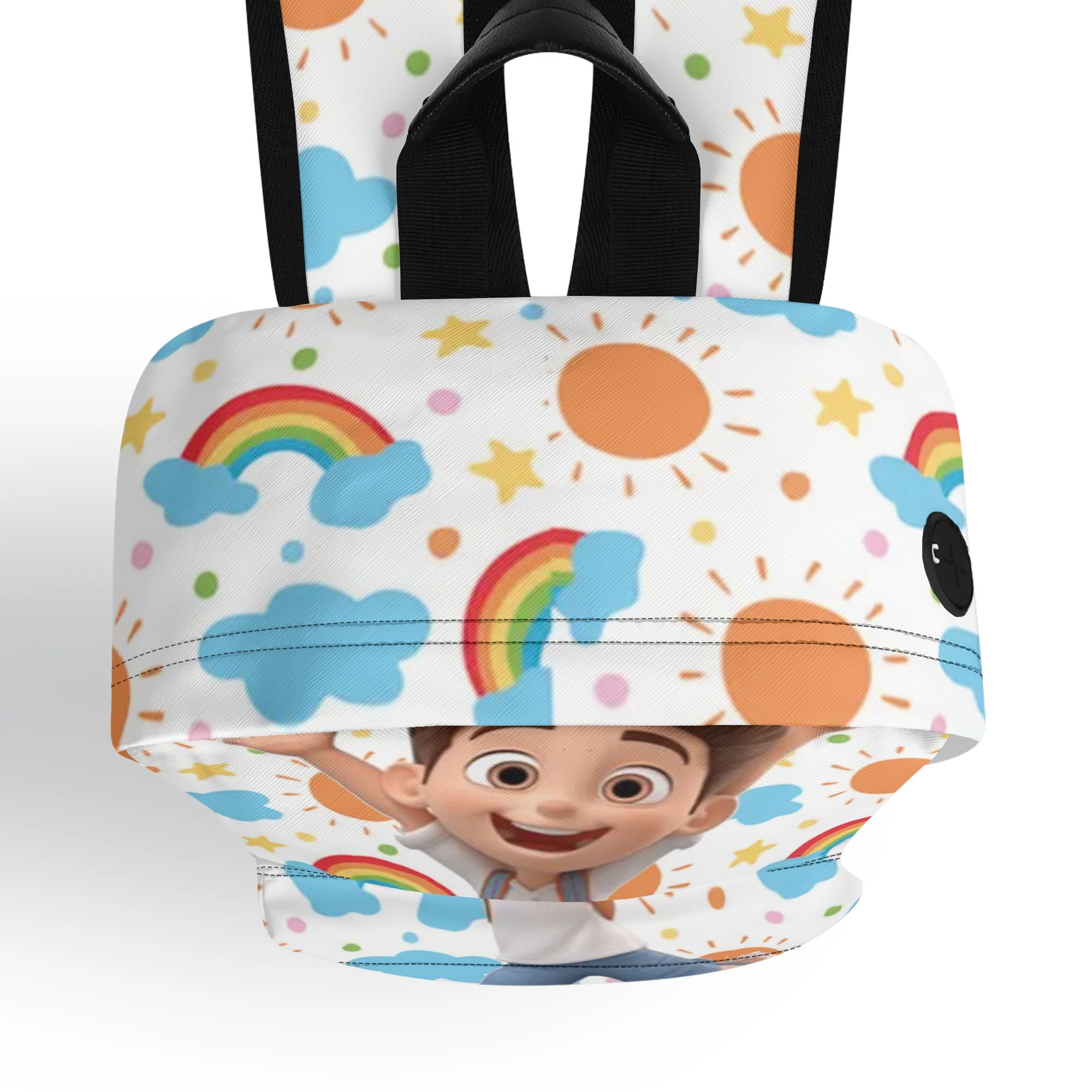 17 Inch Twill (PU) Leather School Backpack - Image 3