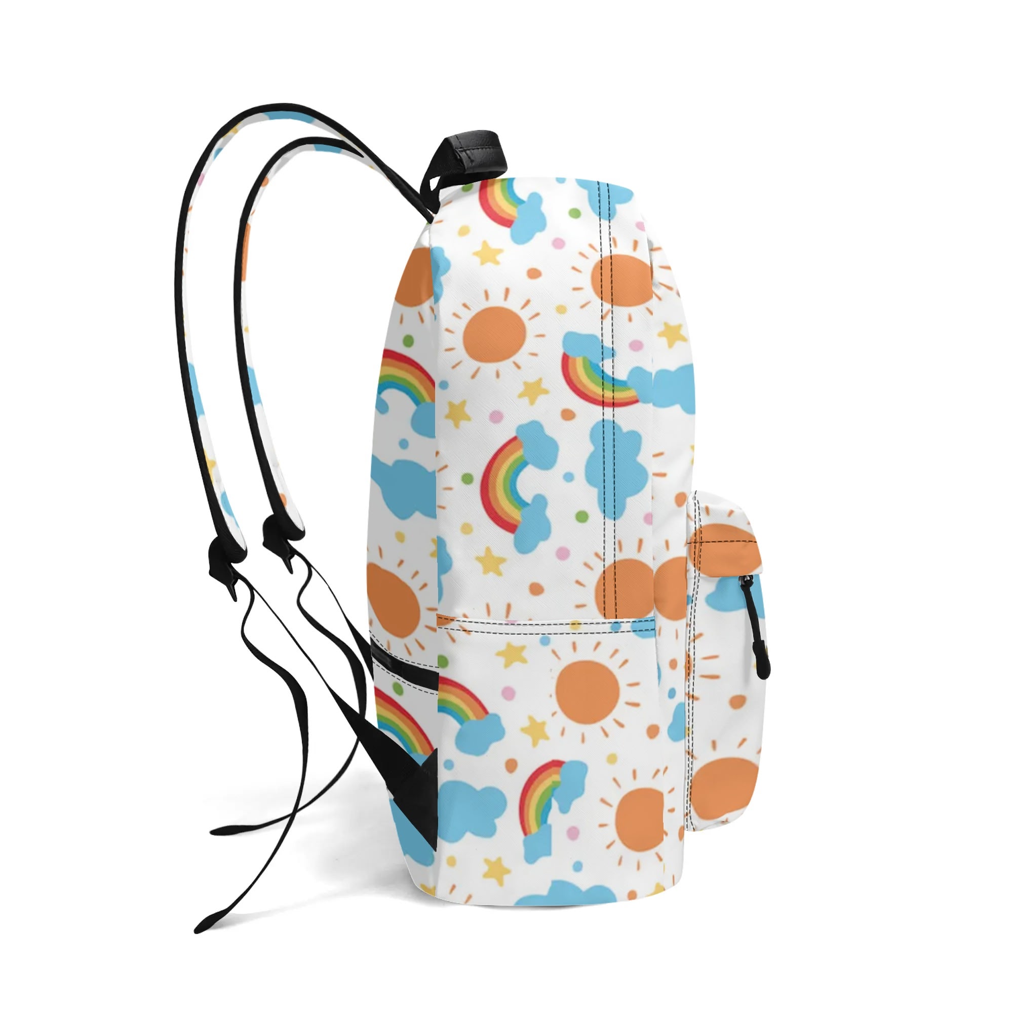 17 Inch Twill (PU) Leather School Backpack - Image 6