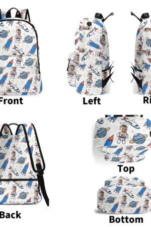 17 Inch Twill (PU) Leather School Backpack