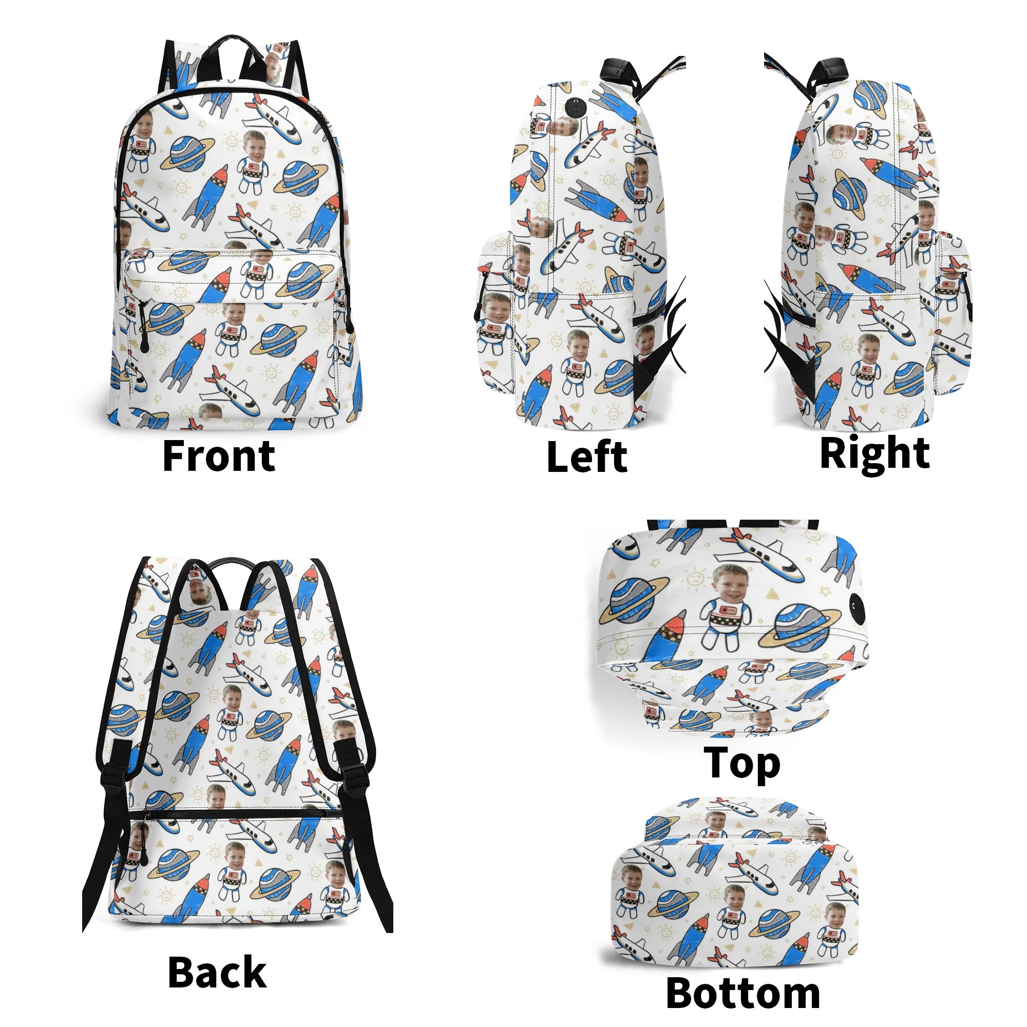 17 Inch Twill (PU) Leather School Backpack - Image 10