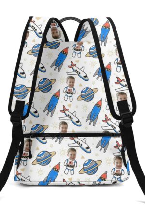 17 Inch Twill (PU) Leather School Backpack