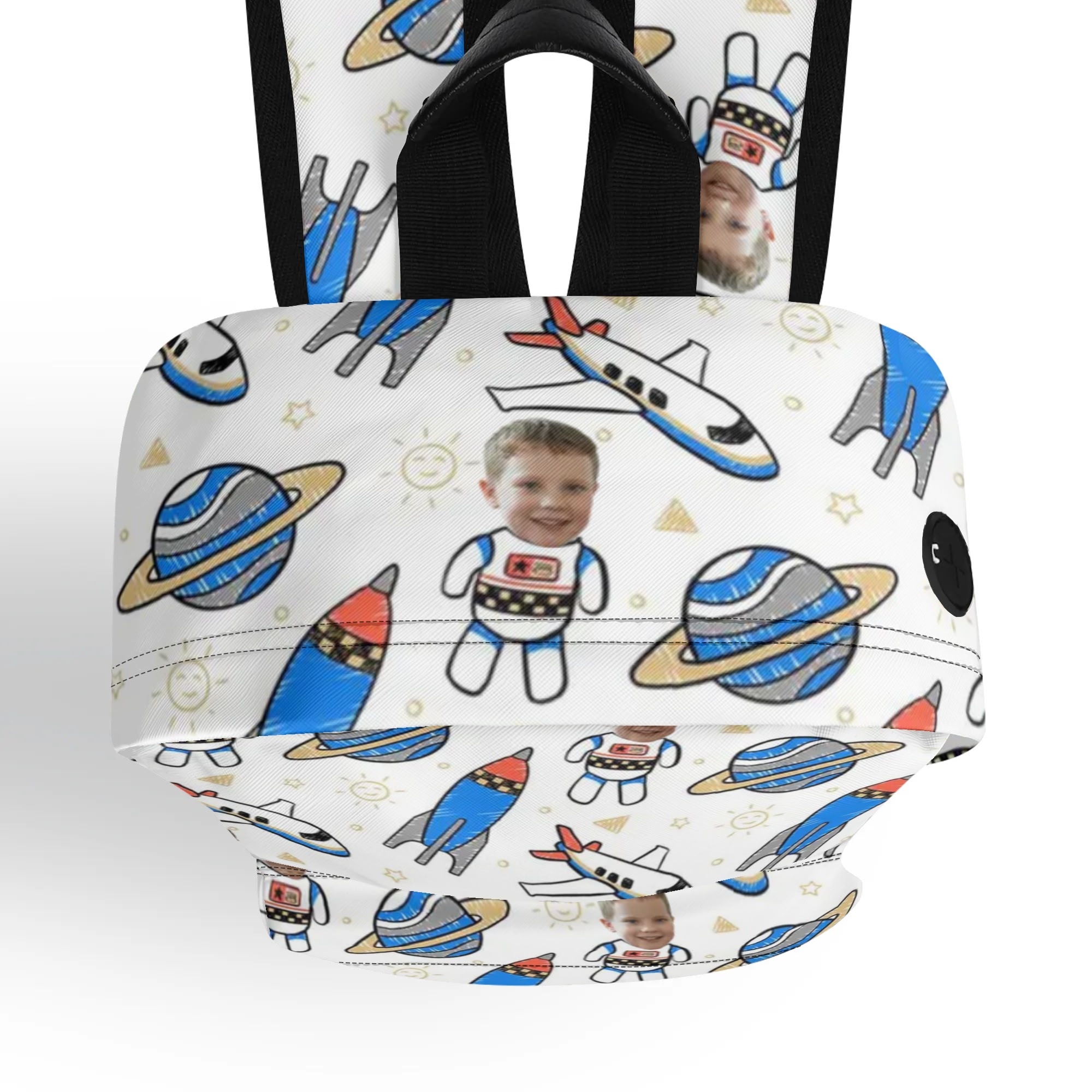 17 Inch Twill (PU) Leather School Backpack - Image 3