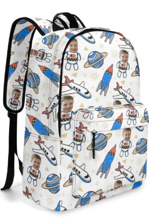 17 Inch Twill (PU) Leather School Backpack