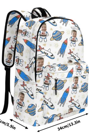 17 Inch Twill (PU) Leather School Backpack