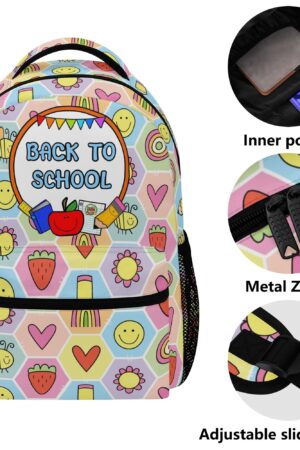 New 15 Inch Casual Style School Backpack