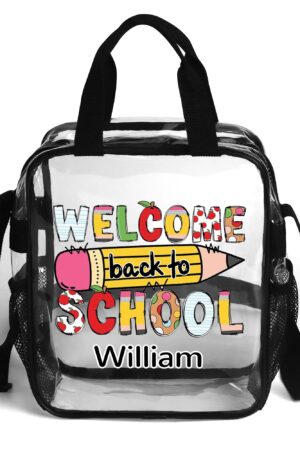 Clear Waterproof Transparent Lunch Bag(Single-Sided Print)