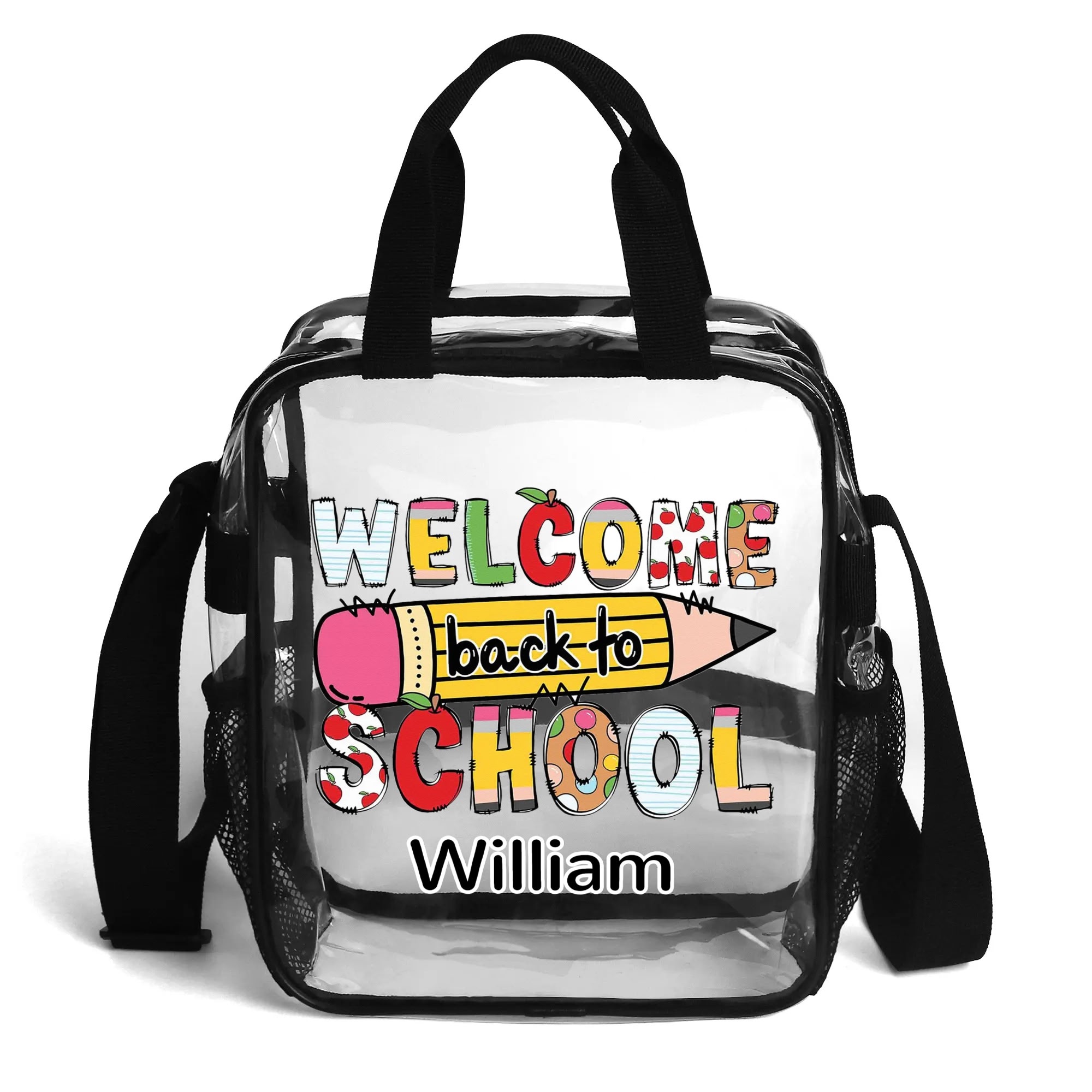 Clear Waterproof Transparent Lunch Bag(Single-Sided Print) - Image 2