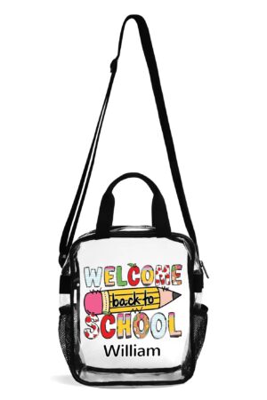 Clear Waterproof Transparent Lunch Bag(Single-Sided Print)