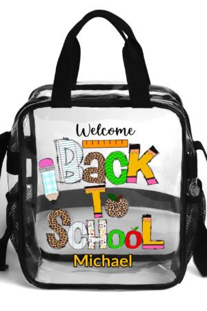 Clear Waterproof Transparent Lunch Bag(Single-Sided Print)