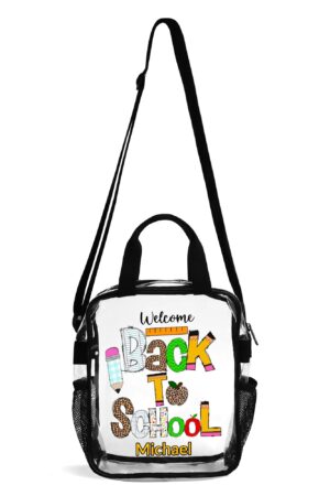 Clear Waterproof Transparent Lunch Bag(Single-Sided Print)