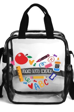 Clear Waterproof Transparent Lunch Bag(Single-Sided Print)