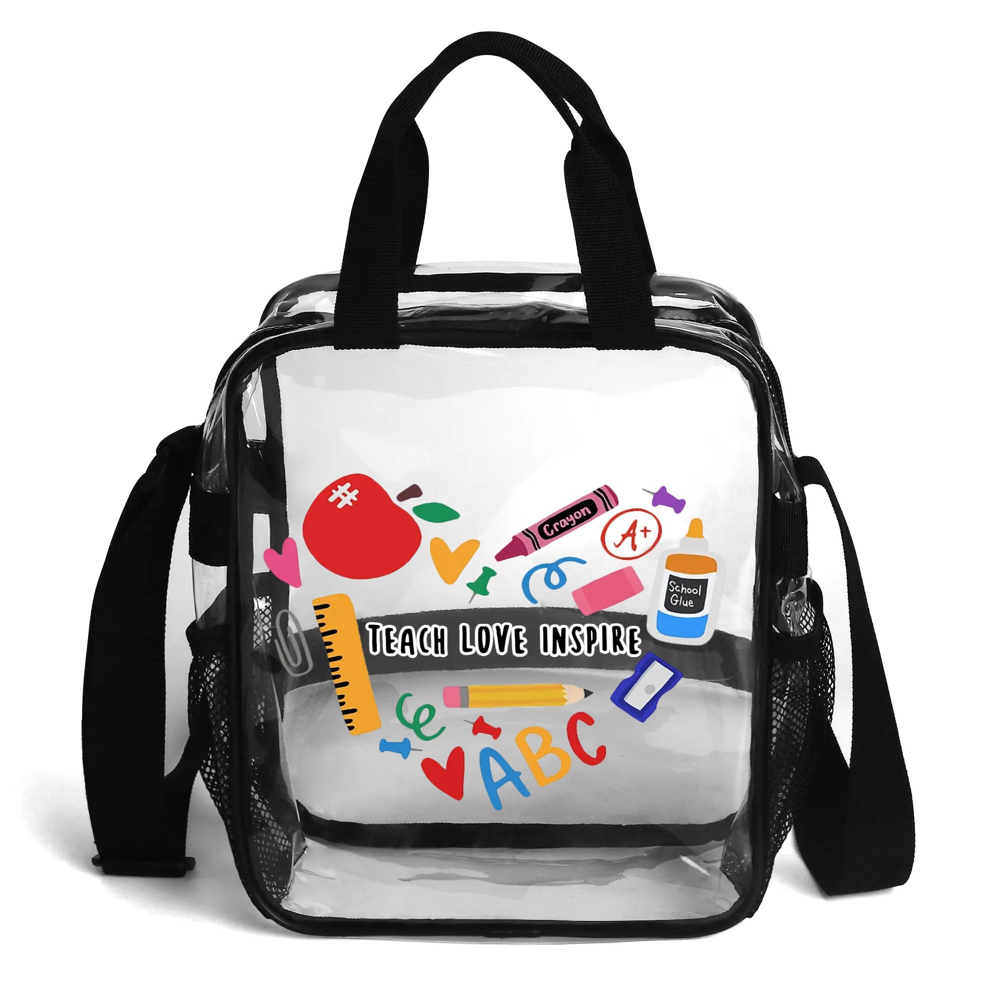 Clear Waterproof Transparent Lunch Bag(Single-Sided Print) - Image 2