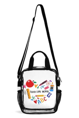 Clear Waterproof Transparent Lunch Bag(Single-Sided Print)