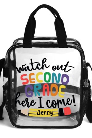 Clear Waterproof Transparent Lunch Bag(Single-Sided Print)