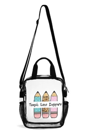 Clear Waterproof Transparent Lunch Bag(Single-Sided Print)