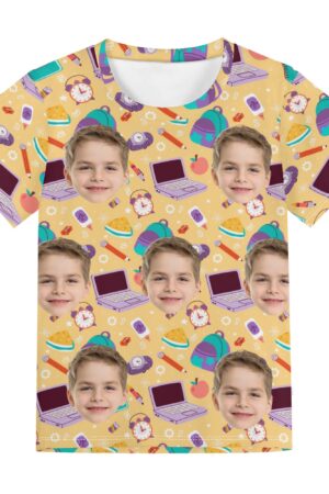 Children's Loose Fit Short Sleeve T-Shirt Pull on Tees