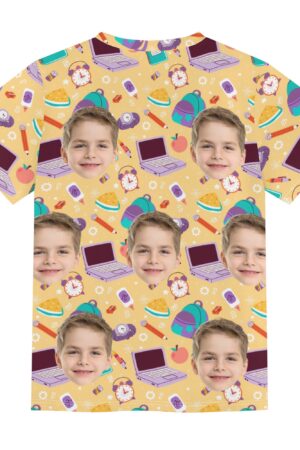 Children's Loose Fit Short Sleeve T-Shirt Pull on Tees