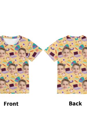 Children's Loose Fit Short Sleeve T-Shirt Pull on Tees