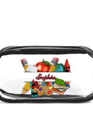 Clear Transparent Custom Pencil Case(Single-Sided Print)
