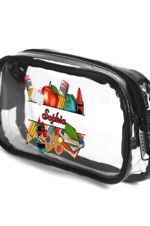 Clear Transparent Custom Pencil Case(Single-Sided Print)