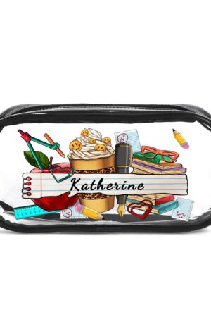 Clear Transparent Custom Pencil Case(Single-Sided Print)