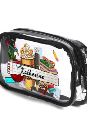 Clear Transparent Custom Pencil Case(Single-Sided Print)